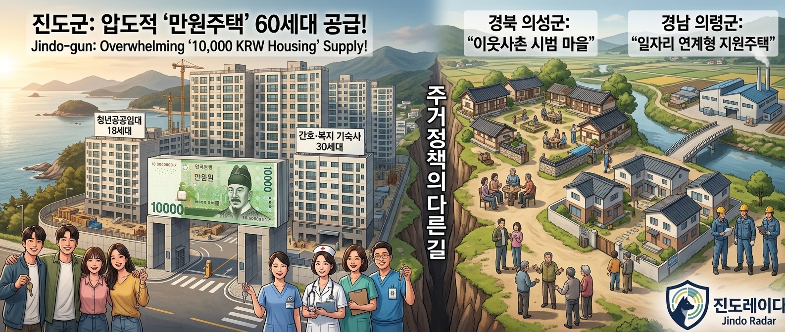 인구소멸막는 지방정책과 진도군 주택공급